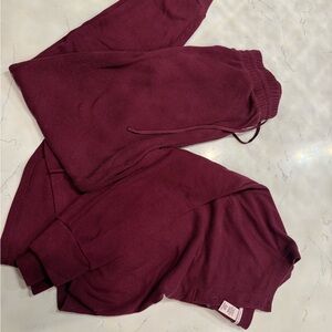 Victoria's Secret Burgundy Joggers